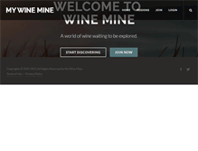 Tablet Screenshot of mywinemine.com